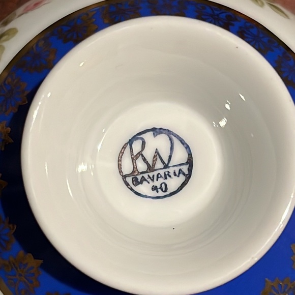 Vintage Rudolph Wachter Tea Cup Set RW Bavaria Cup Saucer Plate Trio - Picture 15 of 16